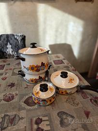 Set Pentole Vintage Westen Bassano – Smalto Florea