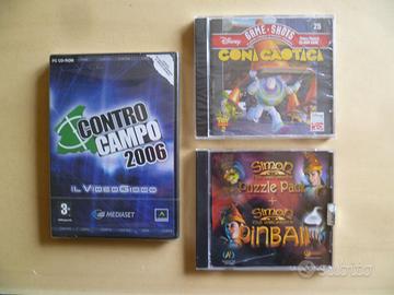 Lotto 3 Videogiochi PC nuovi blisterati