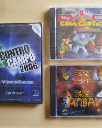 Lotto 3 Videogiochi PC nuovi blisterati