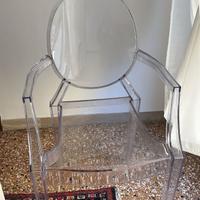 2 sedie kartell louise ghost