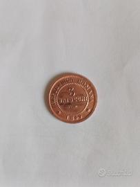 Moneta 3 Baiocchi della Repubblica Romana del 1849