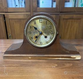 Antico orologio da tavolo camino tedesco cappello