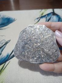 Portacipria da borsa in argento 800 anni 40/50
