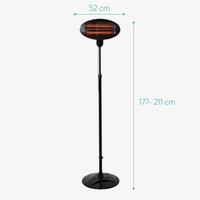 Lampada Riscaldante Navaris per Interno Esterno