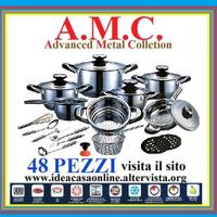 AMC PRESTIGE 48 PEZZI ACCIAIO INOX 18/10