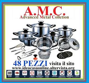 AMC PRESTIGE 48 PEZZI ACCIAIO INOX 18/10