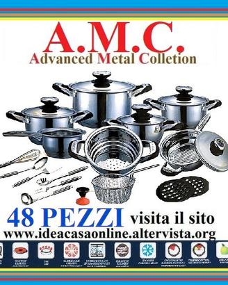 AMC PRESTIGE 48 PEZZI ACCIAIO INOX 18/10