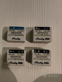 Lotto 4x Shelly PM Mini (3x Gen3 + 1x Plus)