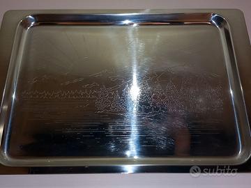 VASSOIO ACCIAO INOX 18/10 SERIGRAFATO PAESAGGIO