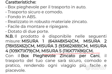 Kennel/ box zincato grande