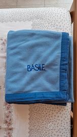 Coperta azzurra in pile