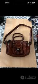 borsa tracolla marrone