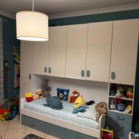 Cameretta Bambino completa di 1 Materasso e Armadi