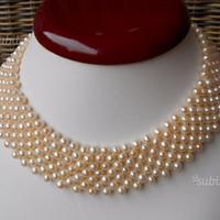 Collana collier perle vere abito sposa