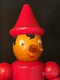 Grande Pinocchio Legno Artigianale 53 cm - '70-'80