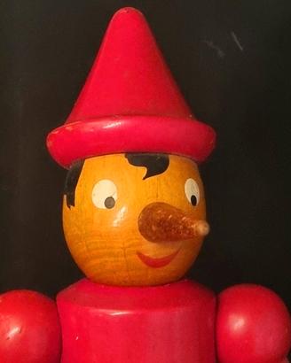 Grande Pinocchio Legno Artigianale 53 cm - '70-'80