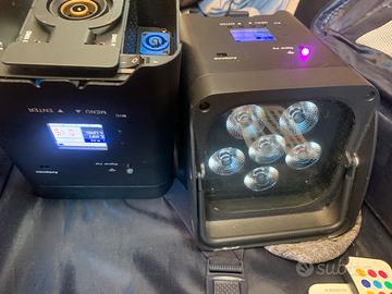 luci led batteria litio 6x15W