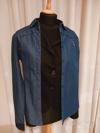 camicia denim cotone