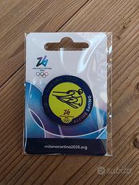 Spilla sci alpino Milano Cortina 2026