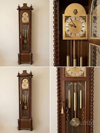 Pendola ottone/legno massello fine anni 70