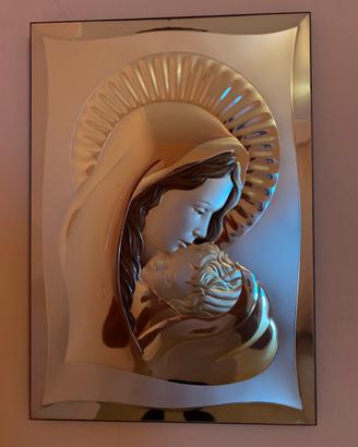 Quadro Capezzale Icona Sacra Valenti  in Argento