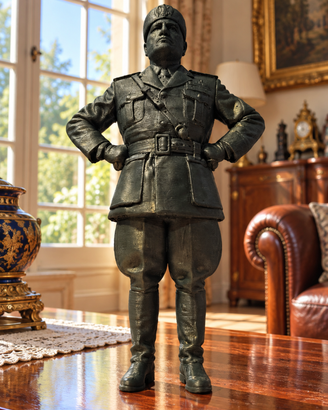 Benito Mussolini statuetta storica da collezione