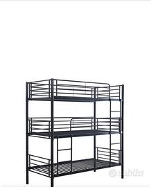 letto castello 3 posti 