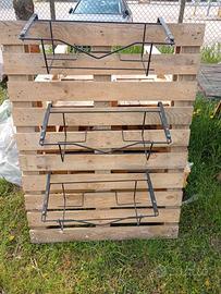 Porta vasi da balcone in ferro cm 44/51/54 interno