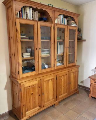 LIBRERIA LEGNO MASSICCIO REALIZZATA DA FALEGNAME