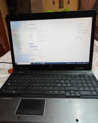 HP elite book 8540w 15 pollici Intel i7