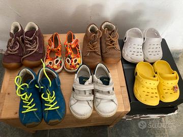 Lotto 7 paia scarpe  bambino usate numero 23