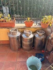 Tanica olio Inox acciaio 50 litri