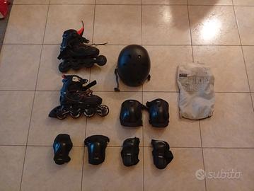 Roller Taglia 35-38 con set protezioni e casco