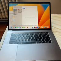 MacBook Pro 15” Touch Bar, 2017