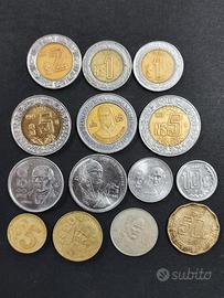 Set 14 monete del Messico 