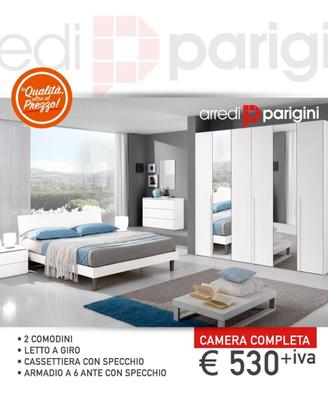 Camera da letto moderna + specchi - 3PROMO 30