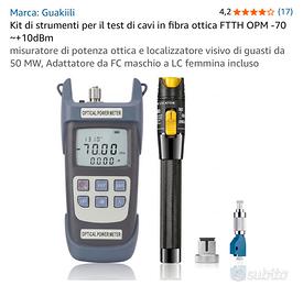 Kit Test Fibra Ottica FTTH OPM + Localizzatore