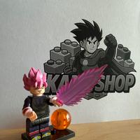 Goku Black S.S rosa - figurine compatibile Lego