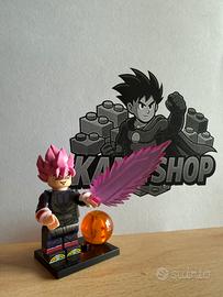 Goku Black S.S rosa - figurine compatibile Lego
