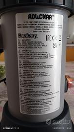 Pompa a filtro per piscina fuori terra