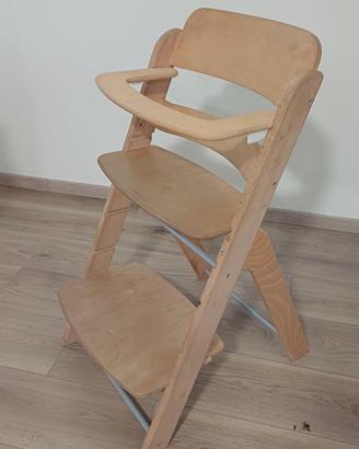 Seggiolino pappa in legno naturale Pali
