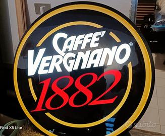 CAFFÈ VERGNANO 1882 INSEGNA LUMINOSA – AUTENTICO