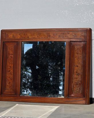 Specchiera in legno anni 40 - Vetro molato