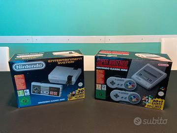 Nintendo classic mini Nes + classic Super Nes Snes