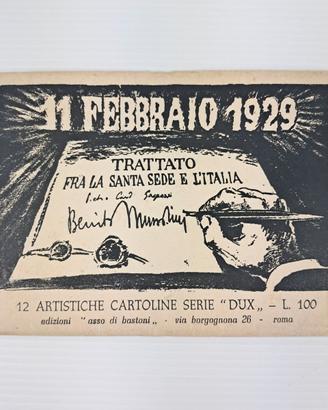 Serie completa 12 cartoline storiche Serie DUX