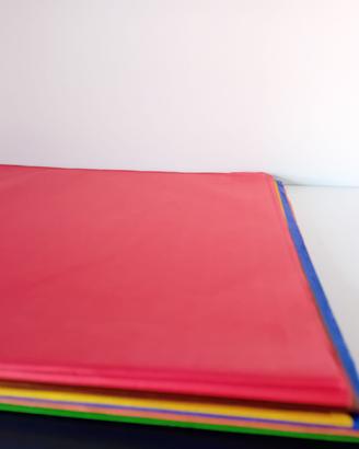 77 fogli carta velina vari colori