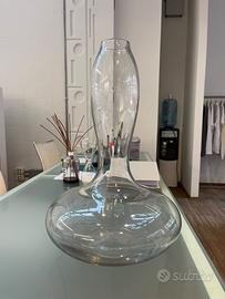 Vaso in vetro trasparente