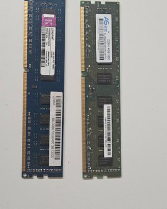Ram DDR3 4gb e 2gb