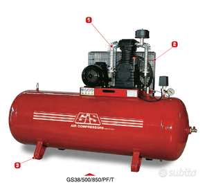 Compressore 500 litri a pistoni GIS