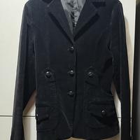 Giacca di velluto a costine nera